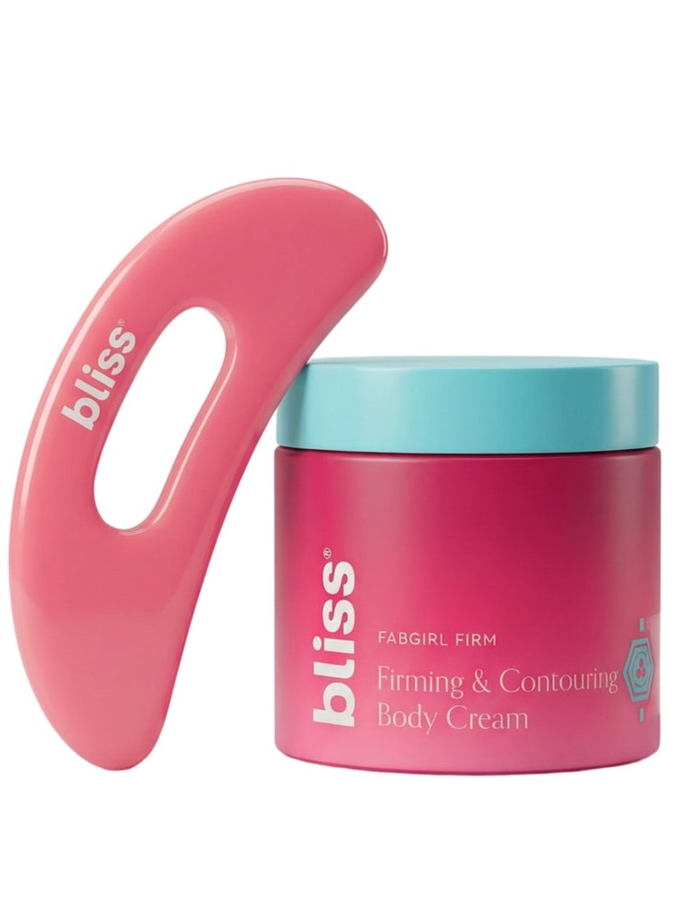 BRAND NEW Bliss Pink Firming & Contouring Body Cream and Pink Sculpting Tool
